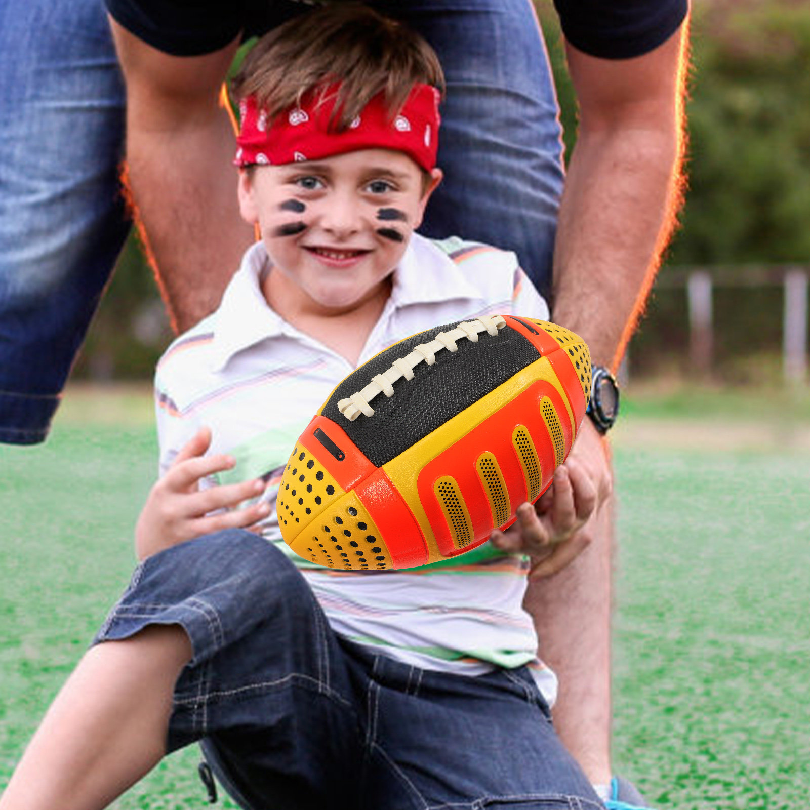 Rugby Training Ball - Rugby Ball Premium PU Material Elastic