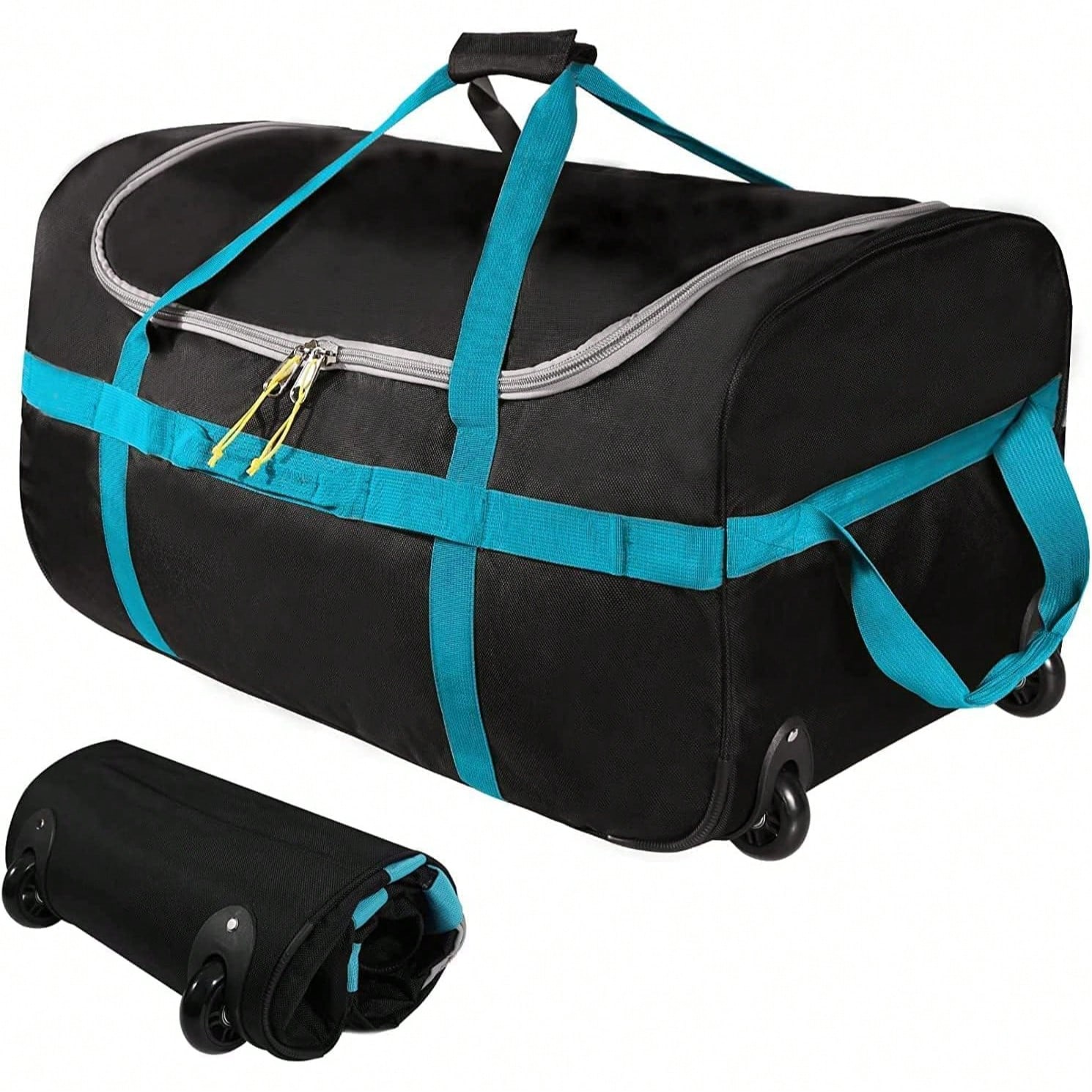Sports Equipment Bag With Wheels - 85L Travel Bag With Wheels, Foldable