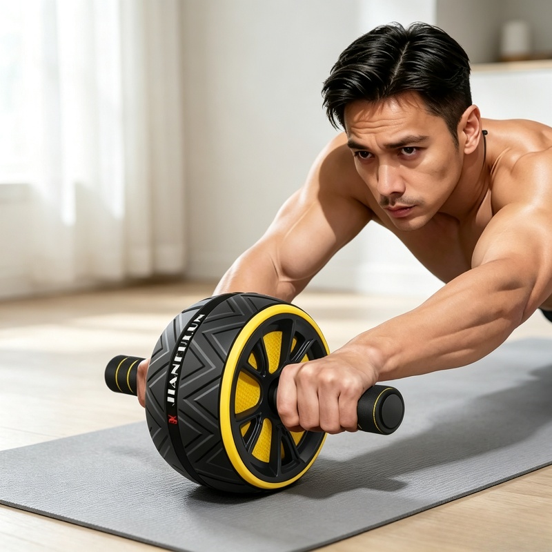 Sports Equipment Meaning - Non‑Slip Grip Ab Roller Wheel, Durable