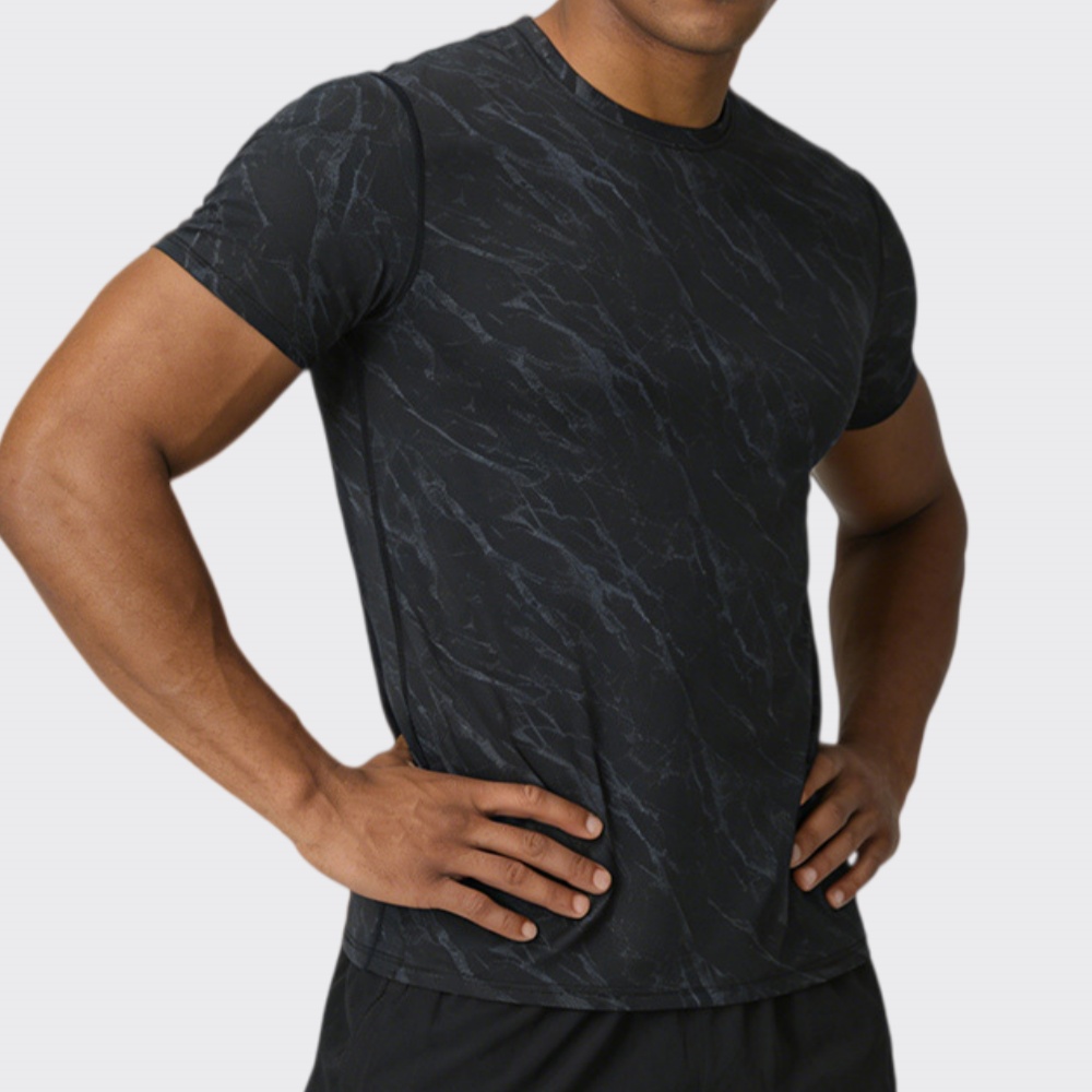 Sports Equipment Supplies - Summer Men's Quick-Dry Fitness T-Shirt Short