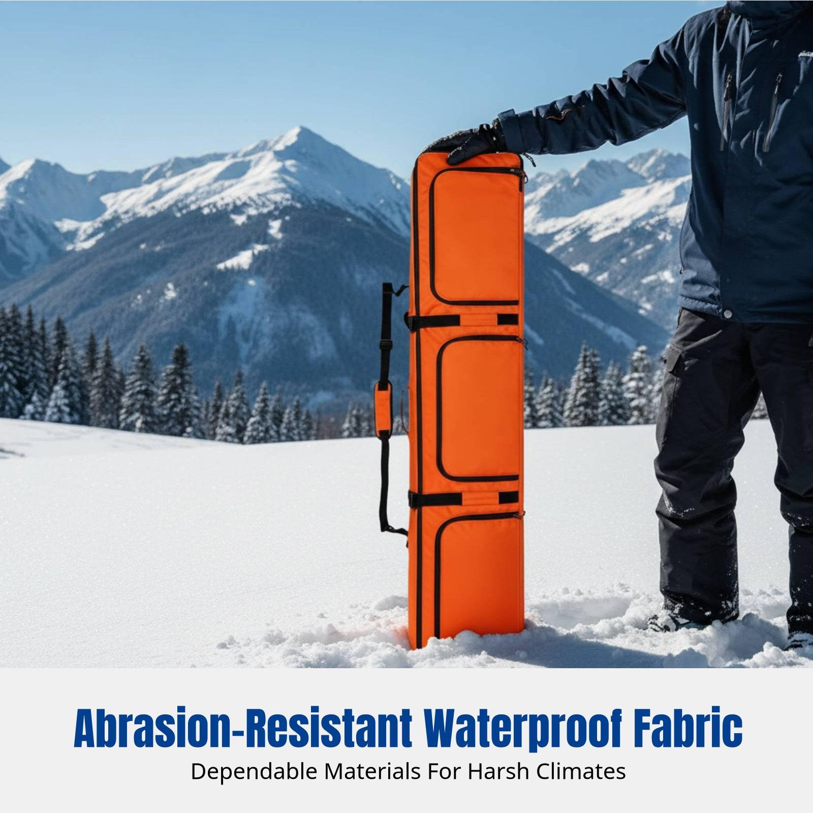Sports Equipment Bag With Wheels - Ski Equipment Bag Durable Wheel Backpack