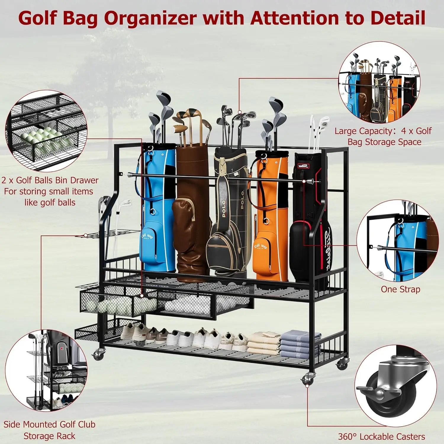 Multifunctional Rolling Golf B - đánh giá và giá Sports Equipment Bag With Wheels