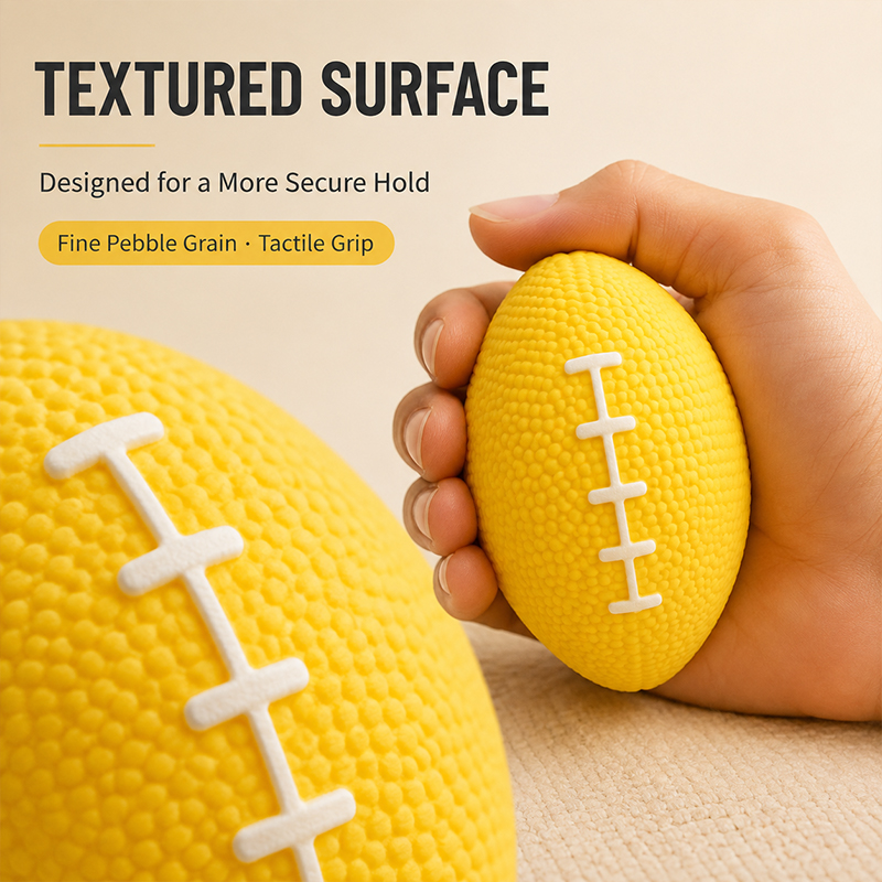 8cm Yellow Rugby Shape Hand Gr - đánh giá và giá Rugby Training Ball
