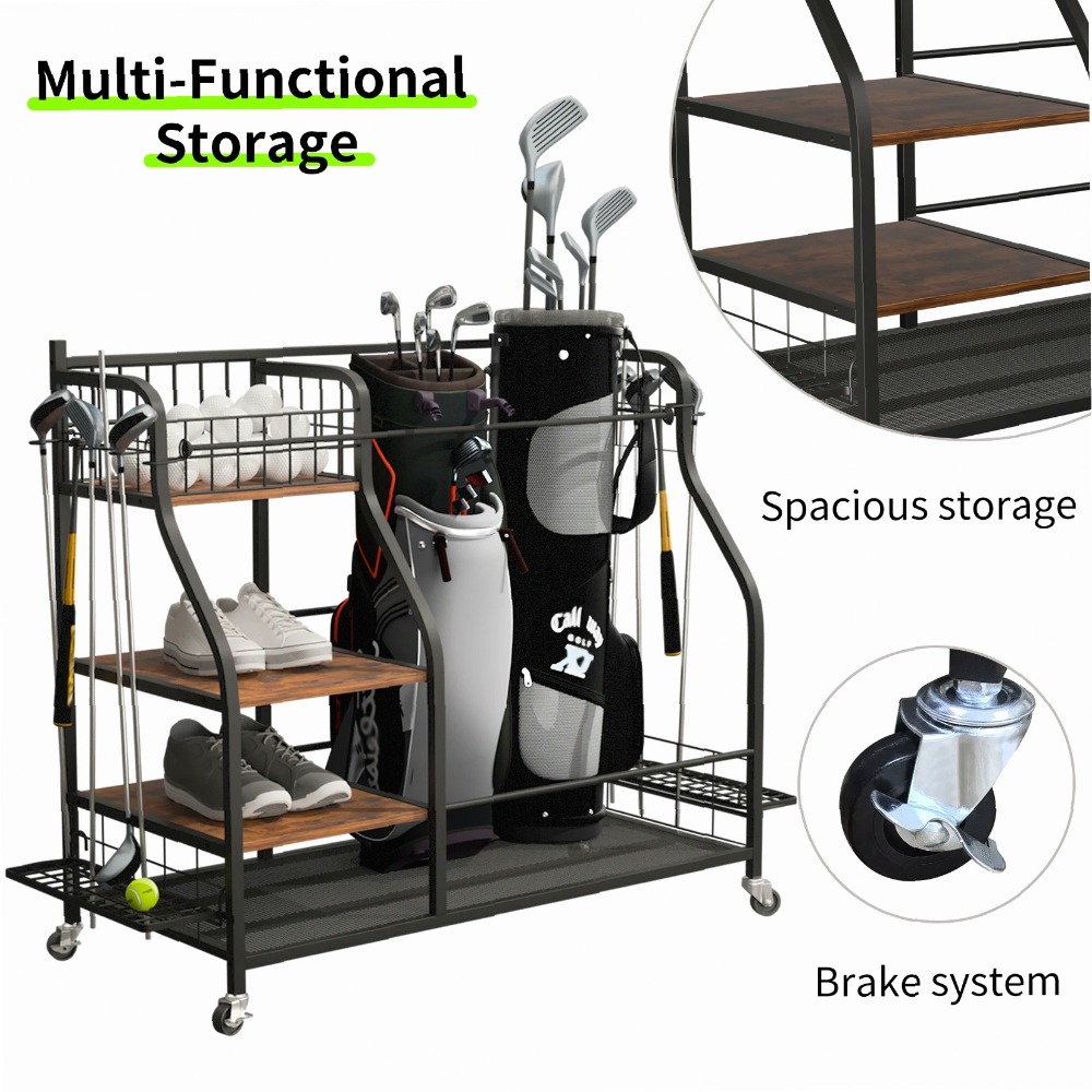 Mobile Golf Bag Rack with Whee - đánh giá và giá Sports Equipment Bag With Wheels